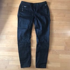 G Star Raw New Ocean Skinny Black Denim Jeans 28